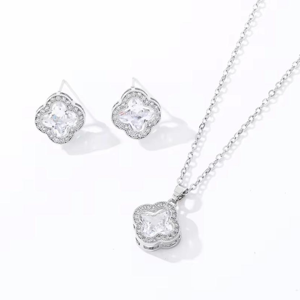 Elegant Silver Jewelry Set